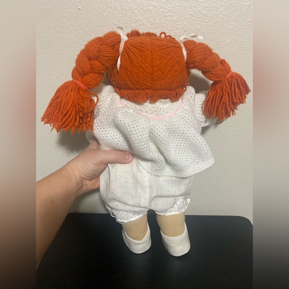 Rare Silk Tag Vintage Red Headed Cabbage Patch doll w/ cabbage patch clothes1985 - Picture 5 of 11
